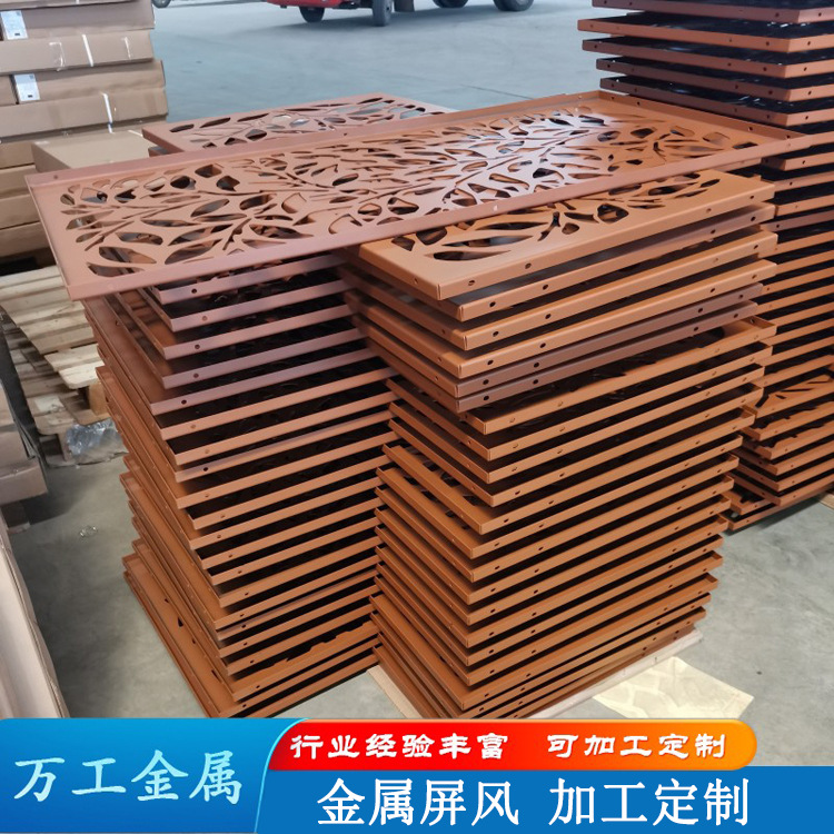 Устойчивый к погодным условиям металлический экран,Corten сталь с ажурным лазерным орнаментом, резьба по ржавому атмосферостойкому листу