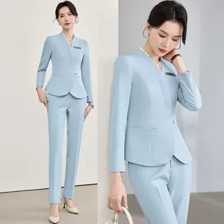 高端西装套装女2026新款春秋职业气质商务正装酒店前台接待工作装