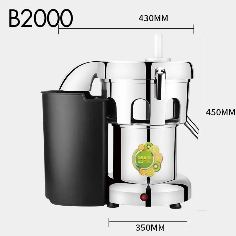 Exprensa de jugo comercial de gran calibre máquina de jugo crudo automática doméstica separación de jugo residual máquina de jugo de frutas y verduras