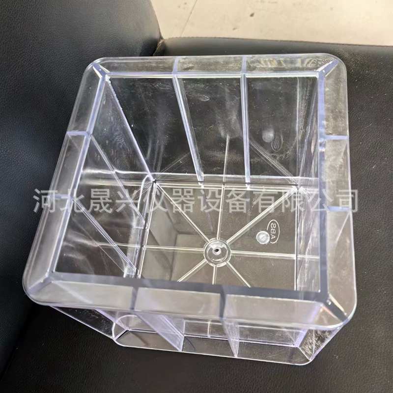 Прозрачная пластиковая форма для испытания бетона под давлением