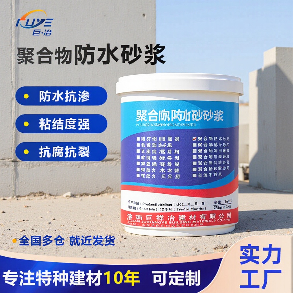 聚合物水泥防水砂浆厂家直销混泥土修补加固粘结楼顶屋顶防水砂浆