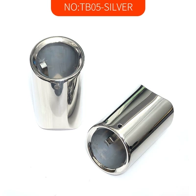 Suitable for BMW 5 Series 520Li523Li | 535Li | 528Li | 325Li | X1X3 modified exhaust pipe tail throat (Exhaust pipe) - silver