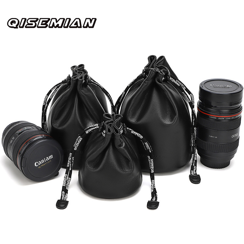 Qisemian Sheepskin Bag Nikon Z30 Portable Inner Bag Canon Mirrorless Camera Storage Bag Accessories Camera Lens Bag
