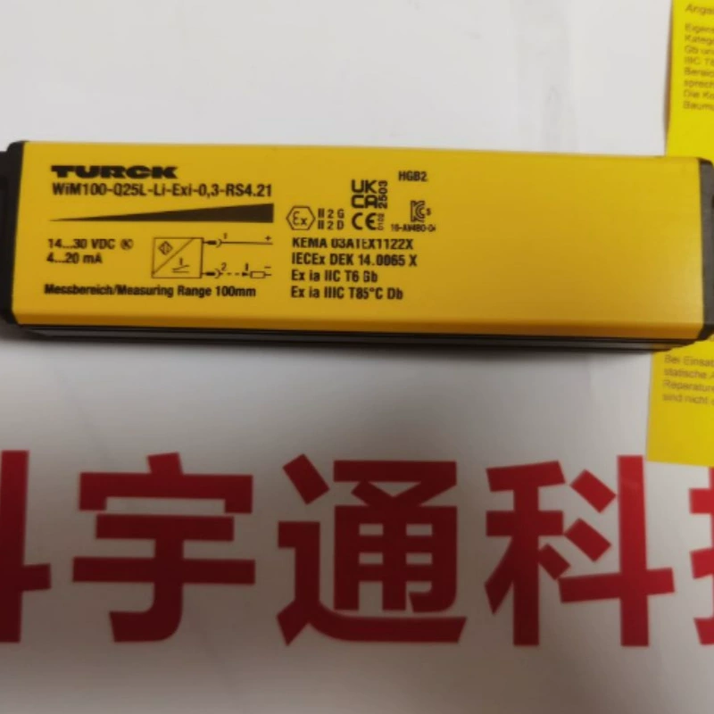 TURCK图尔克 Telescopic linear displacement sensor WIM100-Q25L-LI-EXI-0.3-RS4.21
