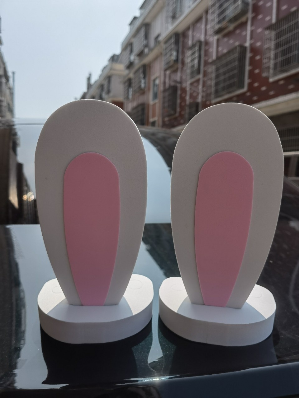Car Decoration Rabbit Ears Roof Ears Roof Decoration Wuling Hongguang Mini Roof Sticker Factory Direct Sale