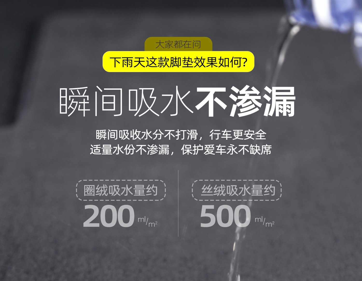 Wholesale 4S shop original suede car floor mats, nylon velvet loop carpet, high-end wear-resistant carpet for cars