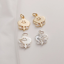 14K�~����ɫ�Ƕ�ʯ�����������朵��diy�ֹ��Ʒ���僽�