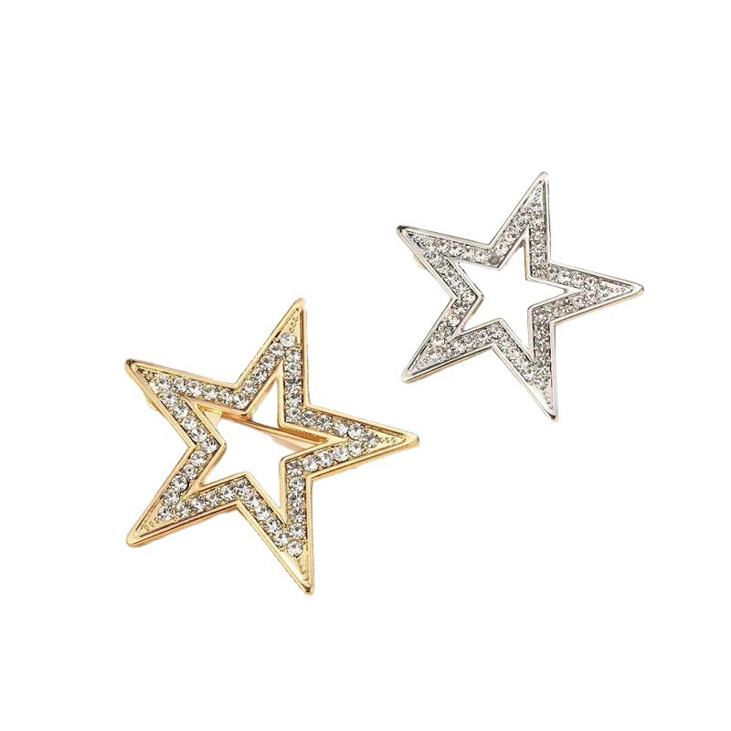 Five-pointed Star Brooch For Women & Men Luxury Lapel Pin_voghion.com