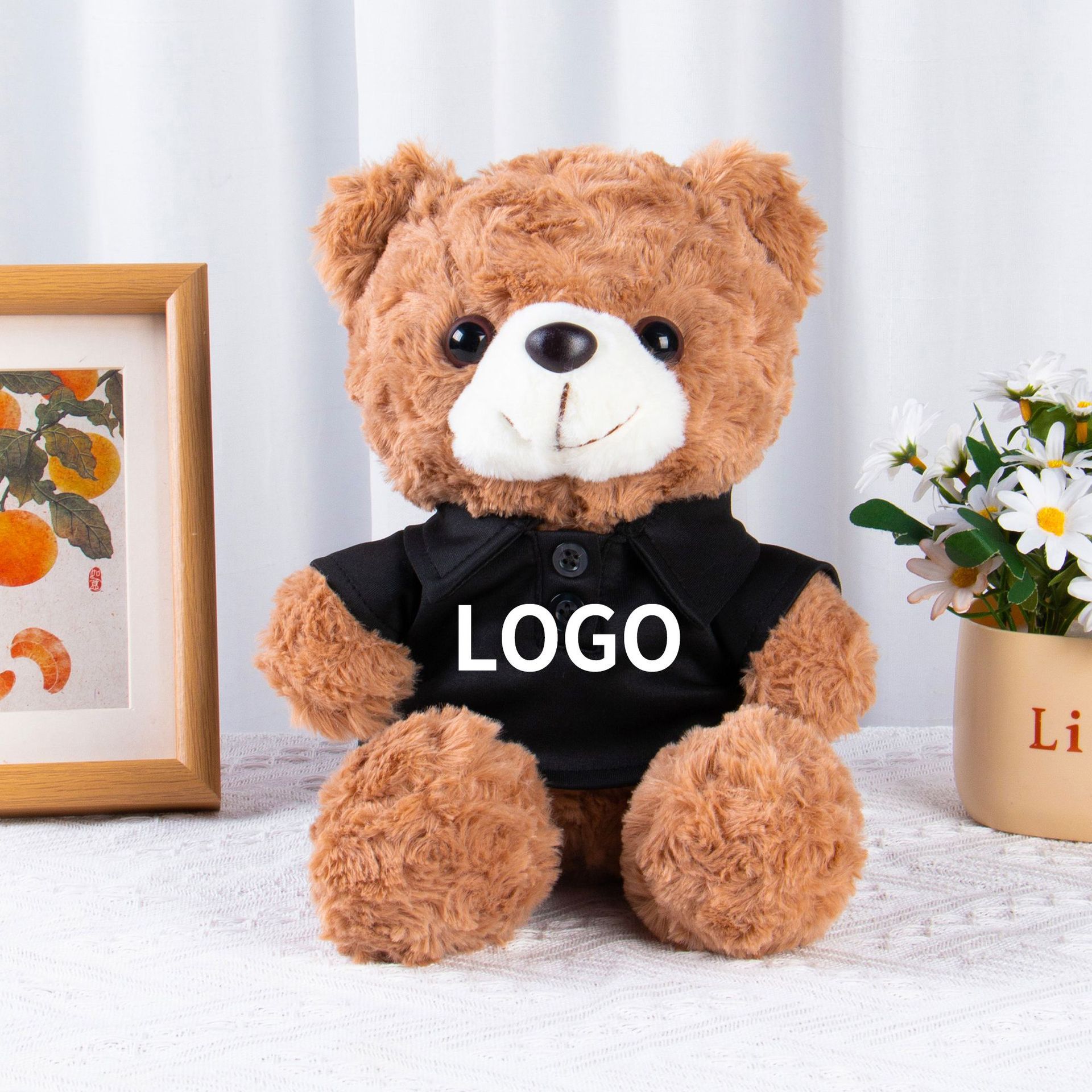 Muñecas de peluche, osos, camisetas, uniformes escolares, suéteres, muñecas para dibujar y imprimir logotipo