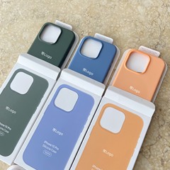 アップル15液状シリコン携帯ケース公式マグネットiphone15promax動画magsafeカバーを適用します。