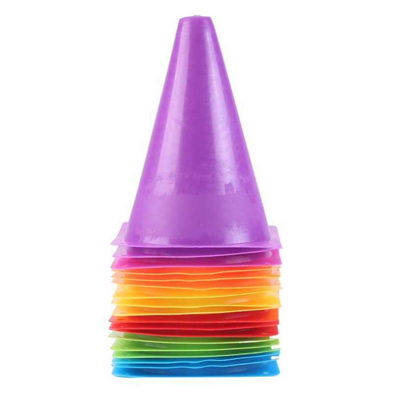 Colorful Plastic Logo Bucket Wholesale Outdoor Sports Training Equipment Plastic Throwing Ring Football Training Obstacle Bucket