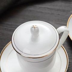 骨瓷馬克杯批發辦公室酒店賓館馬克杯帶蓋家用泡茶杯logo喝水杯