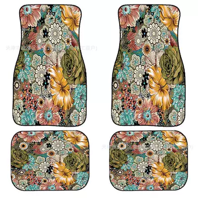 Avtomobil döşəmə paspasları — wholesale - rz-flower-33-44cm-two-pieces