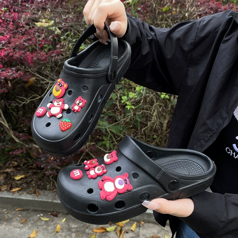 Сабо Crocs женские новые летние антискользящие, для медсестер, для улицы и дома, с толстой подошвой, закрытый носок