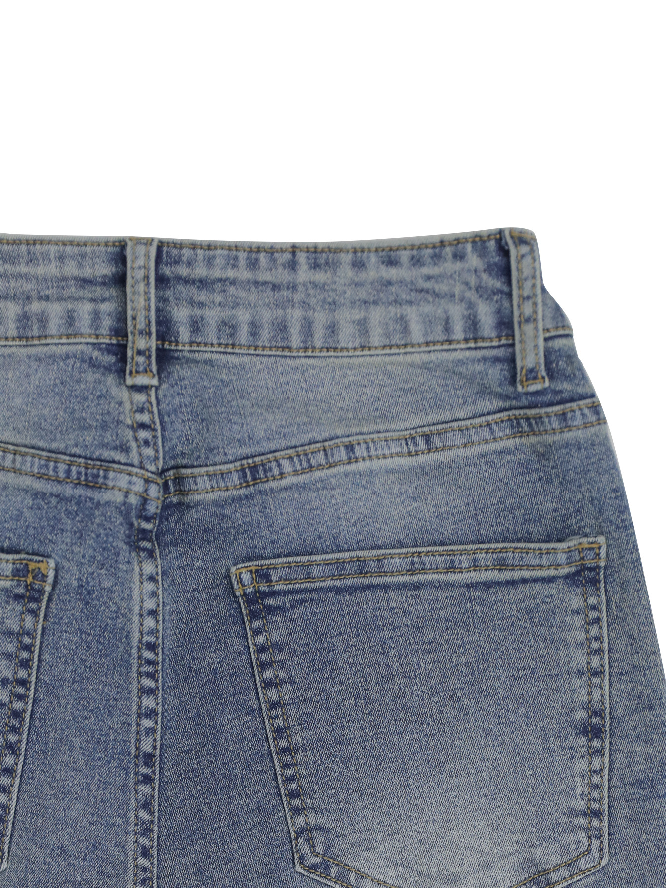Women's Clothing High Waisted Flared Jeans, Street Style, Stretchy Slim Fit, With Pockets, Slightly Flared._ecoleips.com