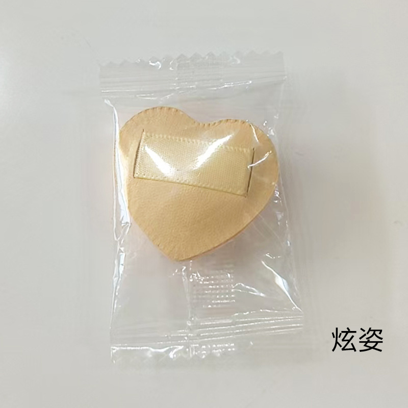 ハート型フィンガーミニマシュマロパフスポンジメイクアップブラッシュファンデーションコンシーラーウェット＆ドライメイクアップツール|undefined