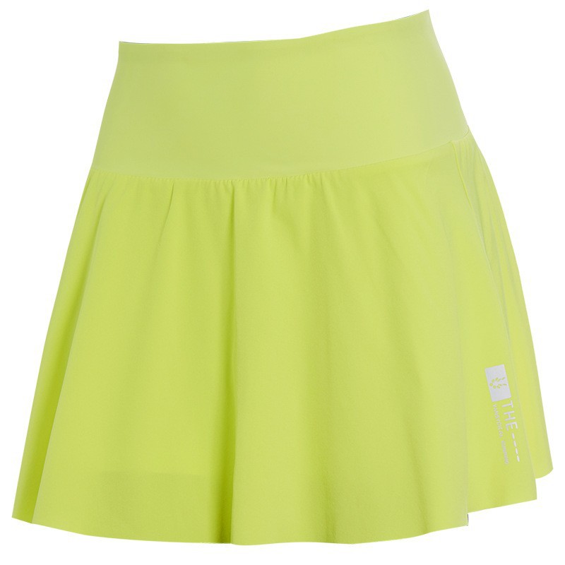 Falda pantalón deportiva para correr para mujer, elástica, antiexposición, de cintura alta, con bolsillo con cremallera, de secado rápido, para fitness, entrenamiento, yoga, ajuste ceñido.