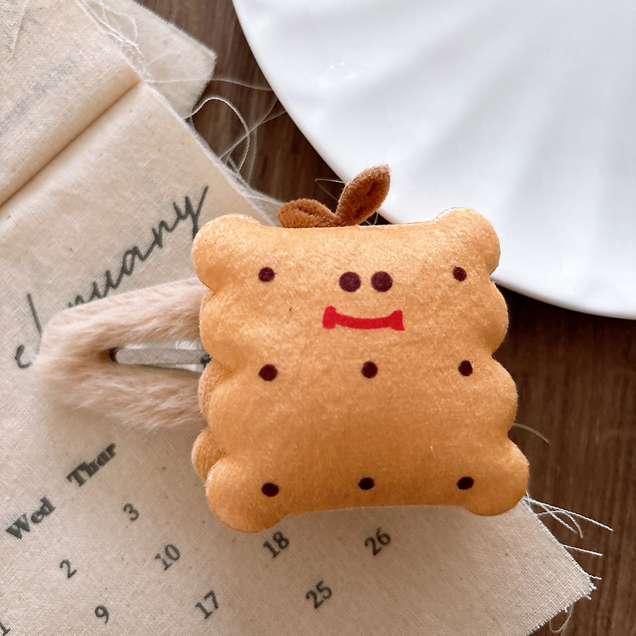 18g Weight Hair Clip Hair Accessories Type pendant Quantity Anniversary Occasion Hamburger Pattern All Seasons Season Kid'S Gender Casual, Cute, Sweet Style Casual Cute Sweet Kid'S Hamburger Cloth Hair Clip 6