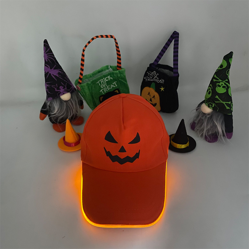 Gorra LED de Amazon, gorra de béisbol luminosa, gorra para exteriores con protección solar, gorra de pico de pato con protección solar, gorra LED de colores cambiantes