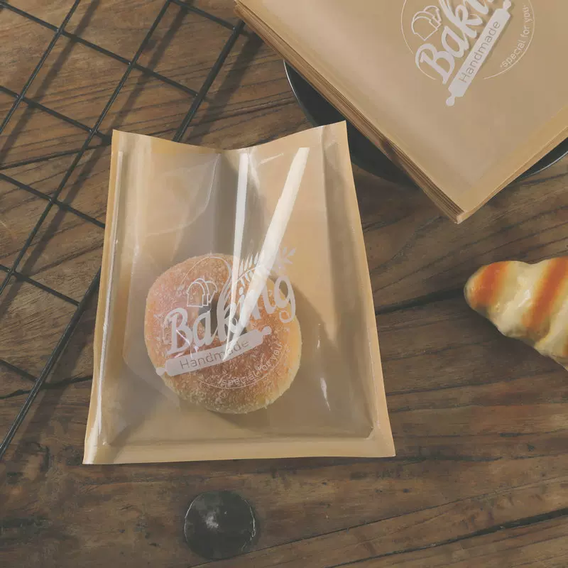 自粘甜甜圈烘焙食品饼干蛋糕卡通可爱透明opp自封袋子面包包装袋