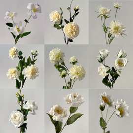 特价清仓包邮婚庆花材白色系仿真花批发摄影拍照道具婚礼