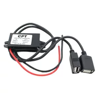 Автомобильное зарядное устройство двойной USB понижающий модуль навигатор регистратор вождения автомобильный преобразователь питания 12В в 5