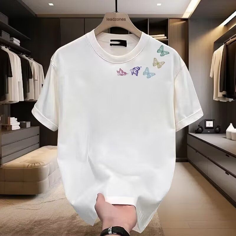Abbigliamento uomo Maglietta a maniche corte da uomo Marchio alla moda Stile hip hop Girocollo Top estivo intimo per studenti e coppie_voghion.com