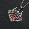 Necklace stainless steel, accessory, pendant hip-hop style suitable for men and women, suitable for import