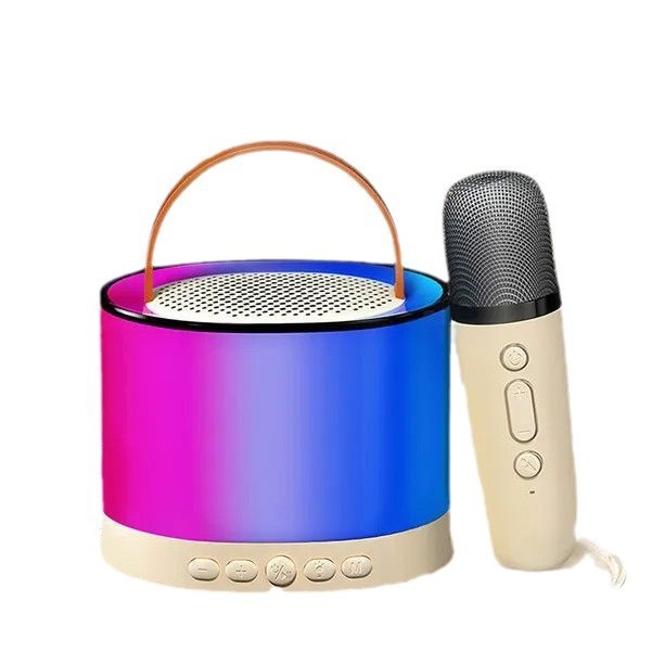 クロスボーダー K52 Bluetooth スピーカーホームワイヤレスカラオケオーディオマイクオールインワン歌う小型ホームミニスピーカー|undefined