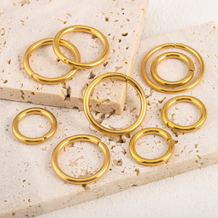 18K����僽�ɫ���h�_��Ȧ 304���P䓱�ɫ��Ȧ�B�ӭhDIY�Ʒ���