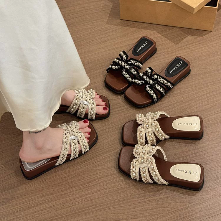 Женские летние босоножки 2025 года, новые модели, с перекрестными ремешками, на небольшом каблуке-танкетке, в стиле французских сандалий.