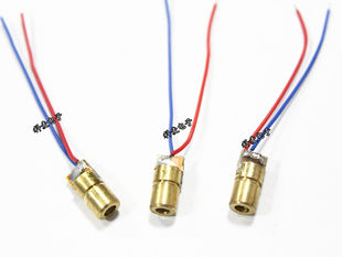 Adjustable copper red laser tube with laser, 3v, 5v, 6mm