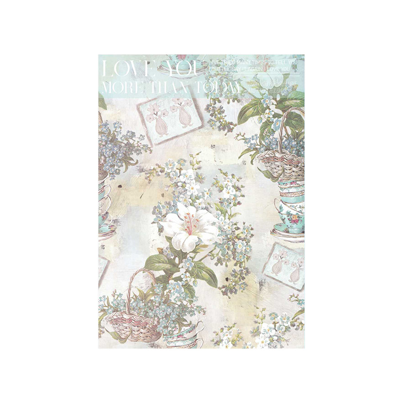 Hua Xi le dio un papel de embalaje de flores retrógradas, ramos de flores del día de San Valentín, regalos de flores, materiales de embalaje de flores.