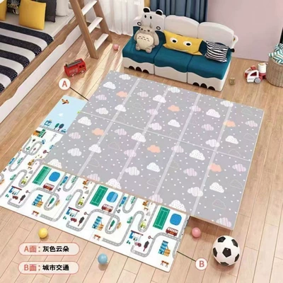 Foam Floor Mat — Avtomobil döşəmə paspasları - e-model-gray-clouds-urban-traffic-upgraded-model-20m-x-18m-1cm