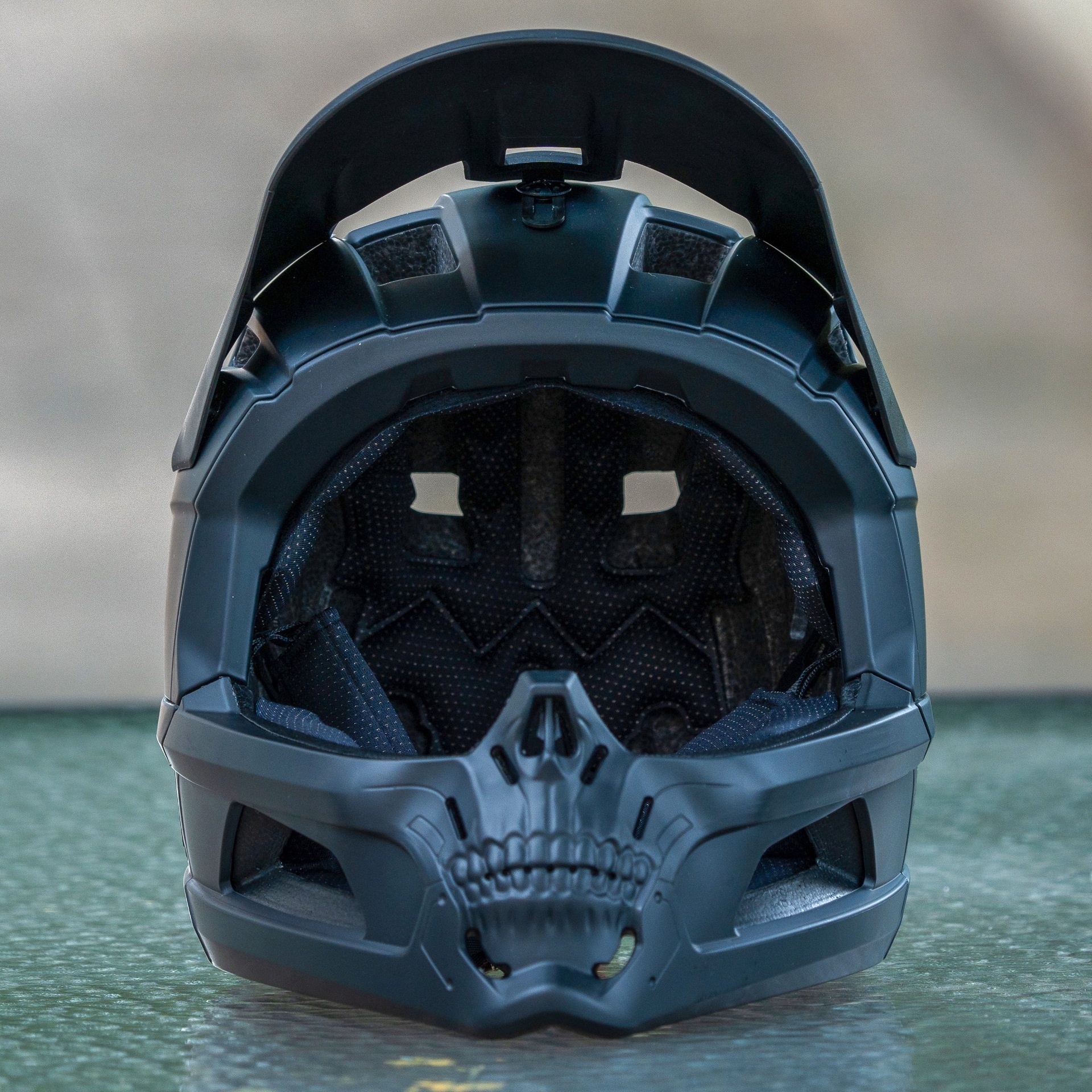 Casco Integral de Ciclismo Scorpio Grimace Desmontable para Descenso de Montaña, BMX, Ultraligero, AM, Todoterreno, TikTok Face