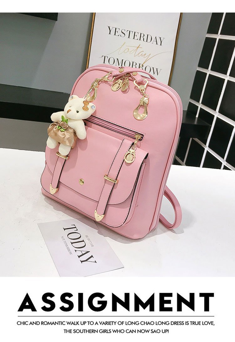 New style backpacks for women, fresh and cute student fashion and casual Korean-style women's bags, cross-border one-piece shipping worldwide undefined