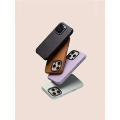 Caseti 新しい Bioveg ビーガン レザー携帯電話ケース シンプルな Apple 保護ケース iPhone16Pr に適しています