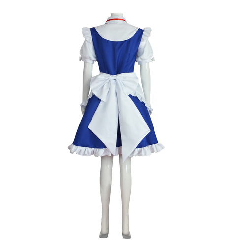Oriental Project 16-Night Sakuya Cosplay Costume Unisex Maid Outfit Cosplay Clothing Anime Dress Full Set