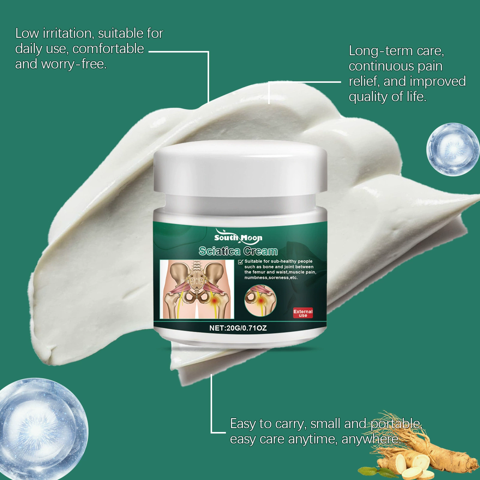 Крем для ухода за седалищной костью South Moon Крем для ухода за телом седалищного сустава