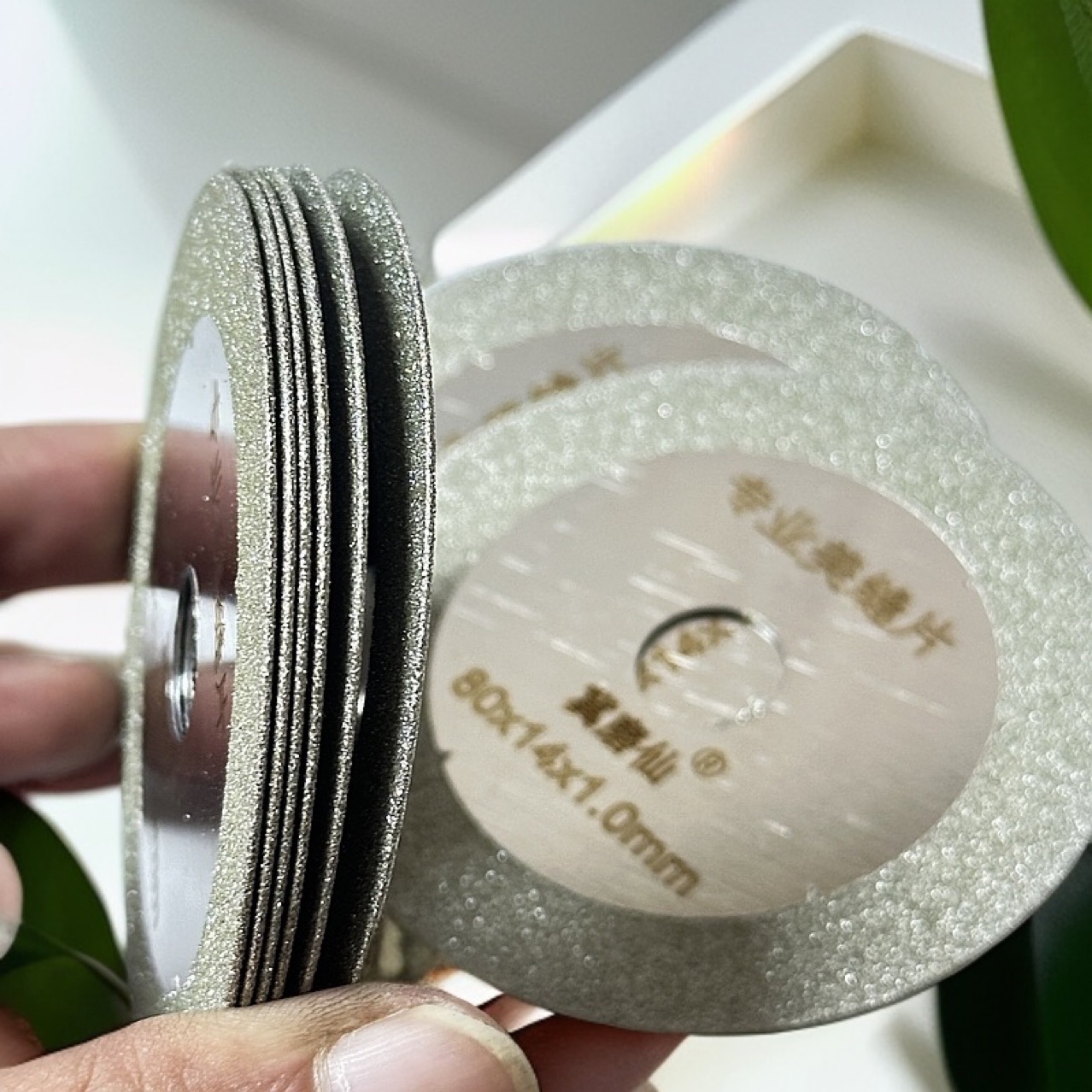 美缝王多功能电镀锯片瓷砖清缝切割片角磨机用金刚石14孔美缝专用