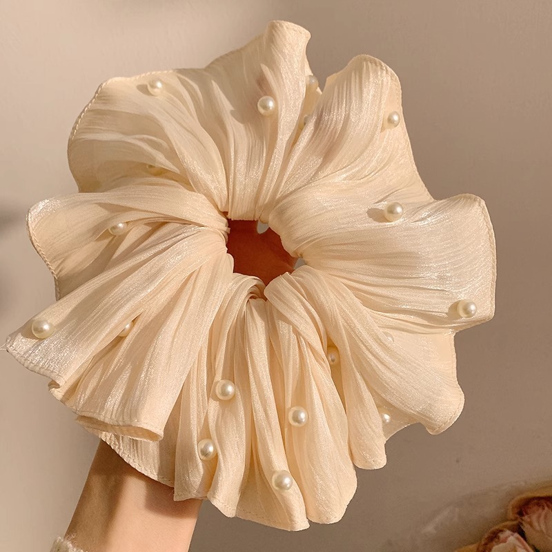 Encaje retro francés, diadema de intestino grueso, mujer 2025, nuevo estilo, cuerda para el cabello, banda de goma, lazo, dulce cuerda para el cabello, accesorios para el cabello