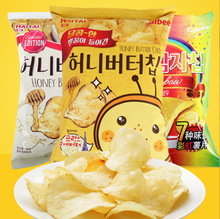 韓國進口 卡樂比CallBee海太蜂蜜黃油 奶酪彩虹薯片60g*20袋一件