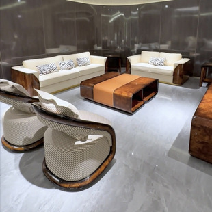 Postmodern Light Luxury Sofa Bentley Italian Minimalist Small Apartment Living Room Model House Villa Club Furniture