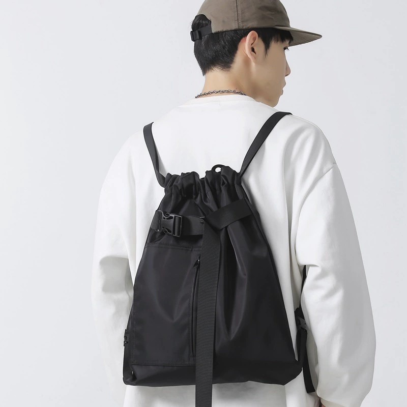 Sports nylon backpack for leisure, one-shoulder bag, 2023, Korean style