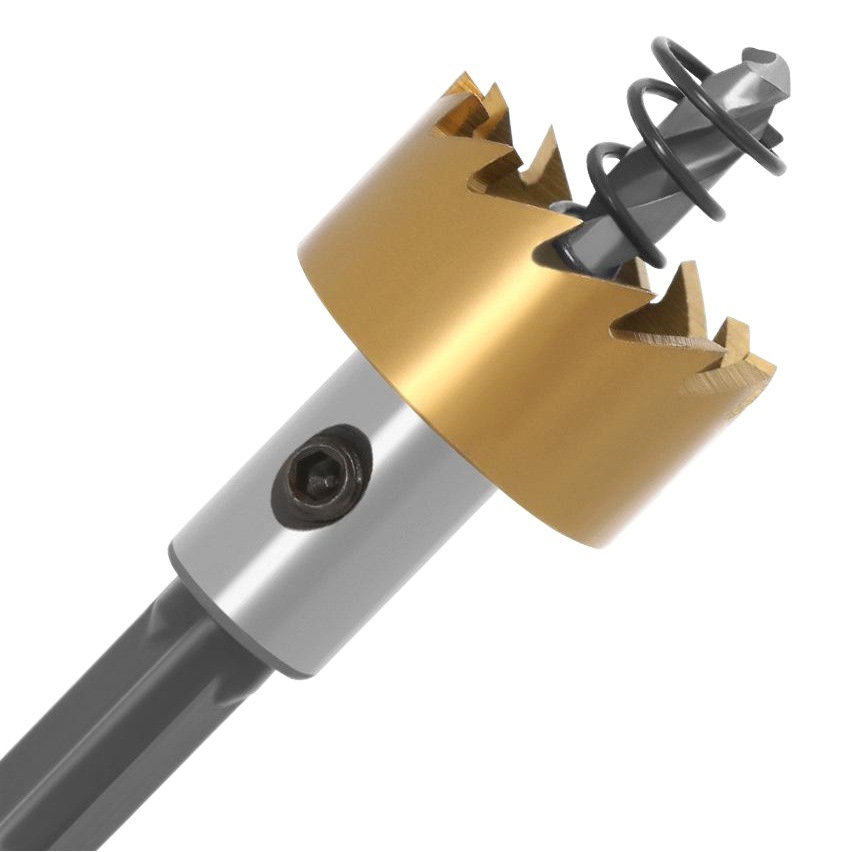 Acero inoxidable titanio-plateó el abrelatas del agujero del acero de alta velocidad, broca transfronteriza del traje, escariado del agujero de la aleación de aluminio