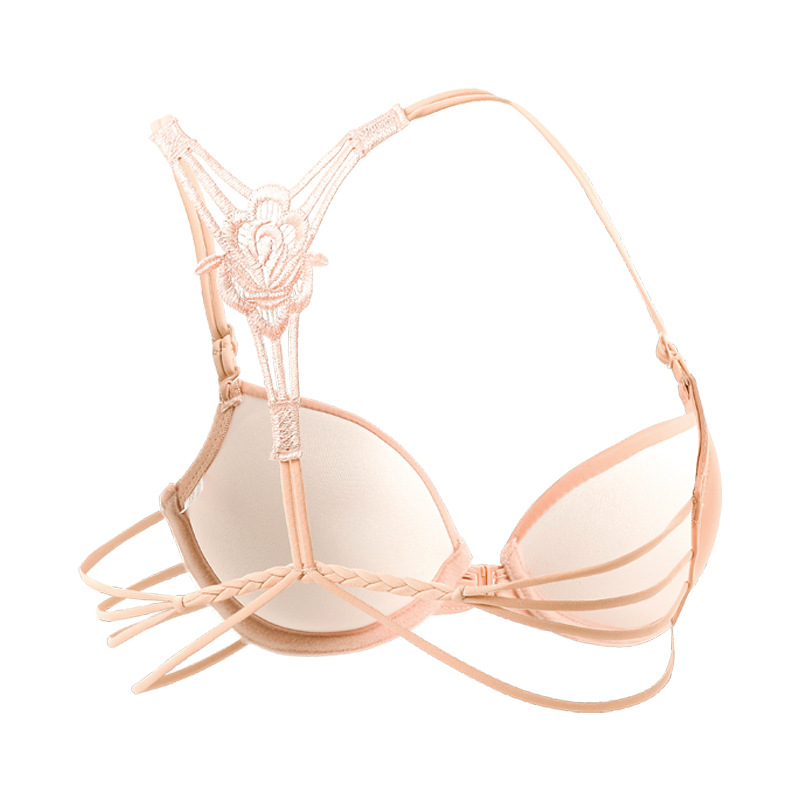 El comercio exterior sostén de la parte delantera de la hebilla de la moda sexy ropa interior de la niña lisa sin marcas de verano de espalda