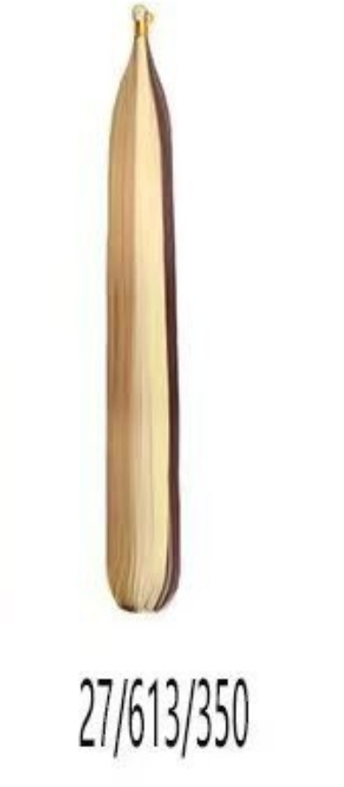 Bone Straight Hair de fibra química de 24 pulgadas Braidi ng Hai sin franjas negras largas rectas image 28
