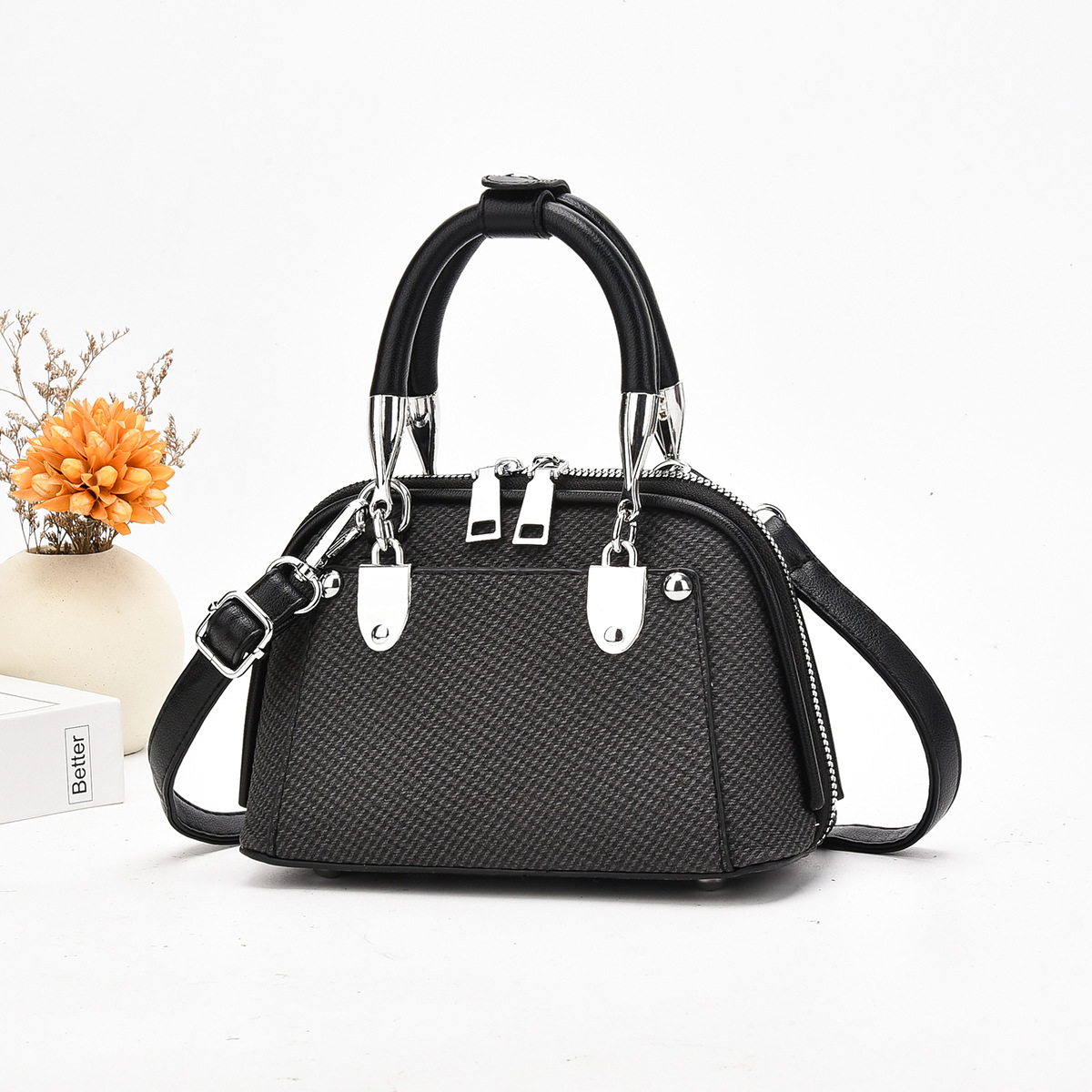 2025 nuevo estilo temperamento bolso de mujer bolso grande bolso de hombro de mujer salvaje otoño e invierno versión coreana de moda mensajero de moda mujer