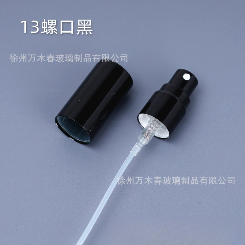 厂供13口15口卡口香水瓶细喷雾金银黑色机器封口螺口喷头化妆品|undefined