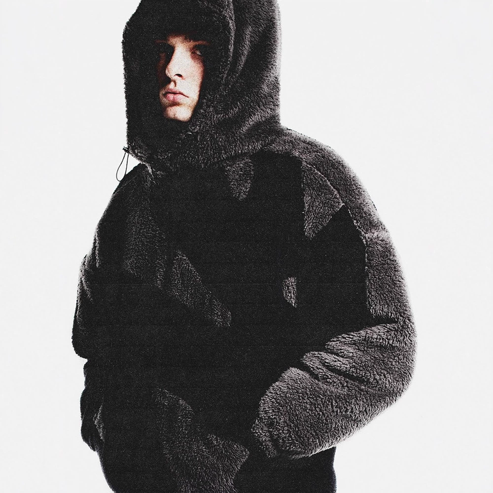 Оптовая продажа: Модный уличный свитшот-кардиган с капюшоном на молнии, в стиле пэчворк, осенне-зимний, европейско-американский, Amazon 2026